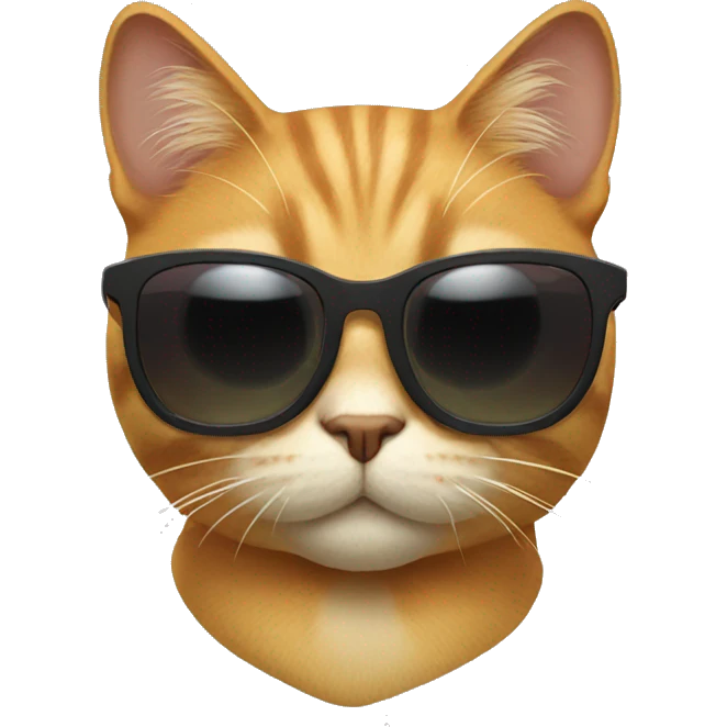 Cat with sunglasses emoji