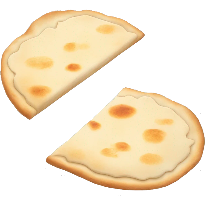 White Indian Flat Bread  emoji