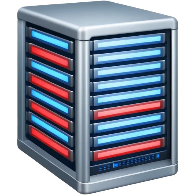 data server rack with blinking lights emoji