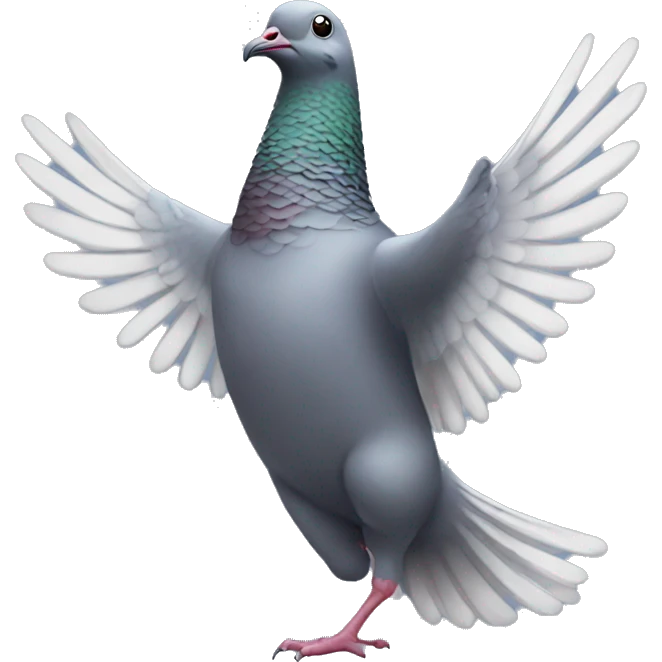 Dancing pigeon emoji