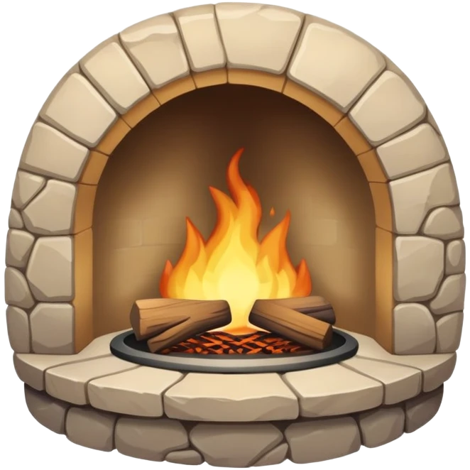 Beige hearth emoji