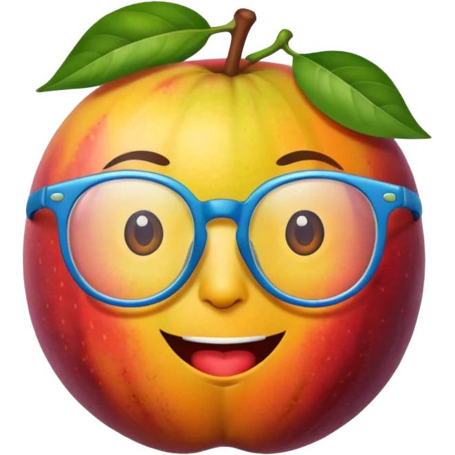 fruit with glasses emoji