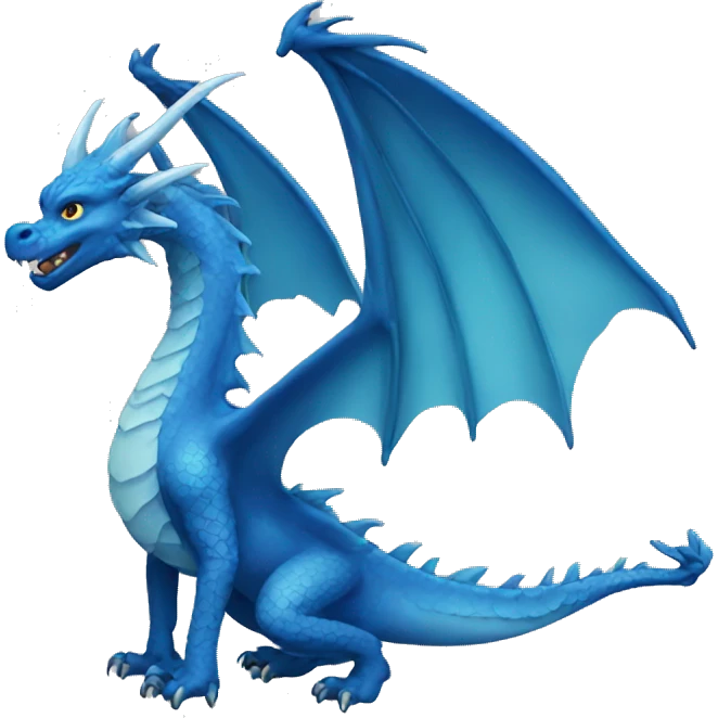 Blue Dragon wings emoji