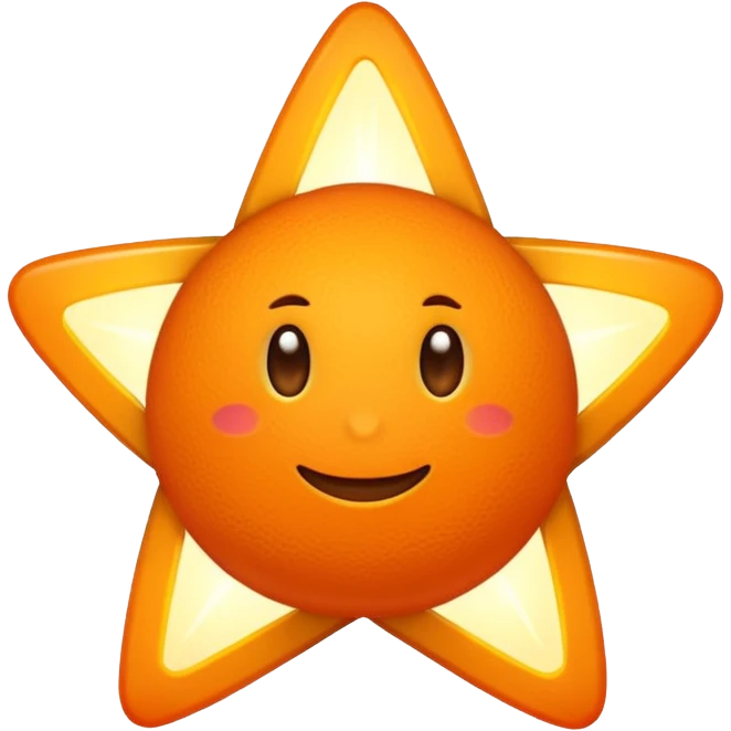 5 orange star emoji