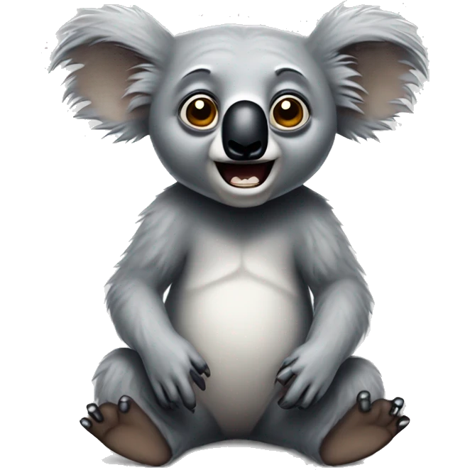 freaky koala emoji