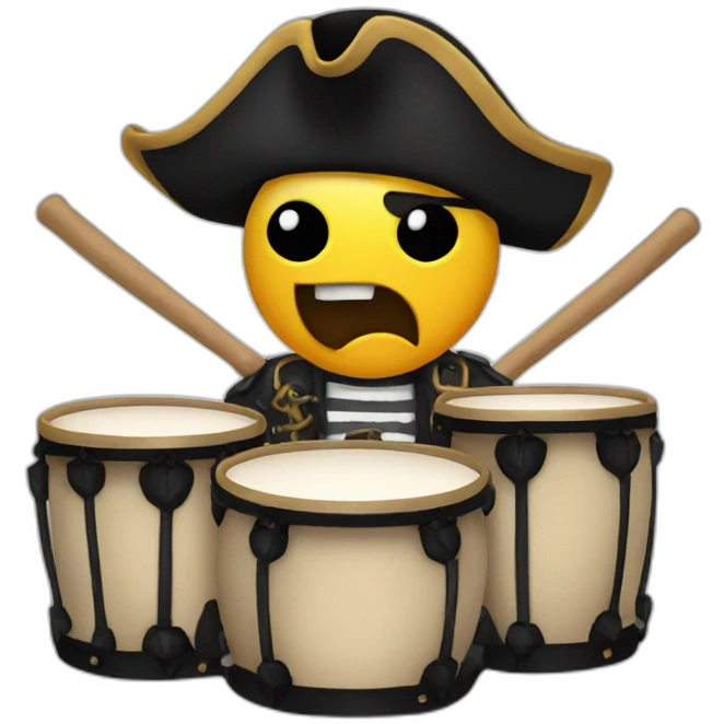 pirate drumkit emoji