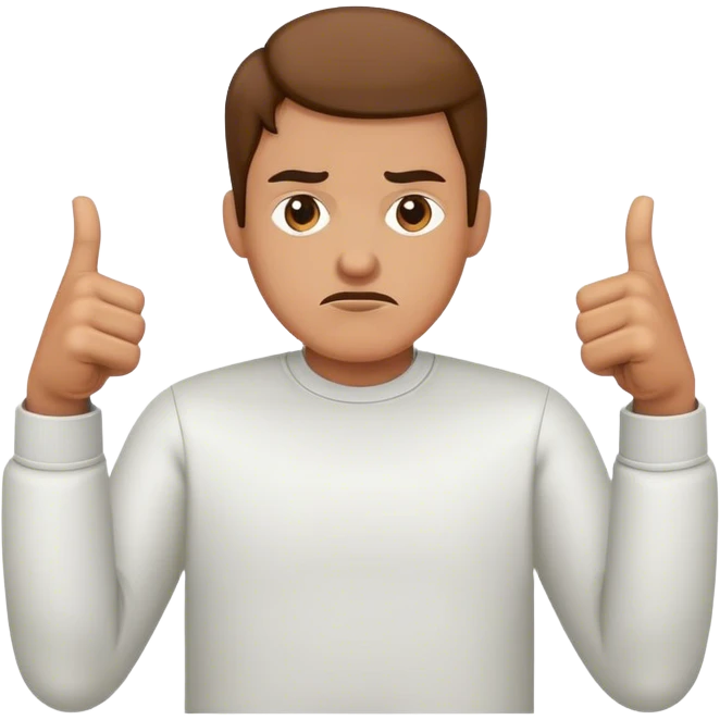 Two thumbs down emoji