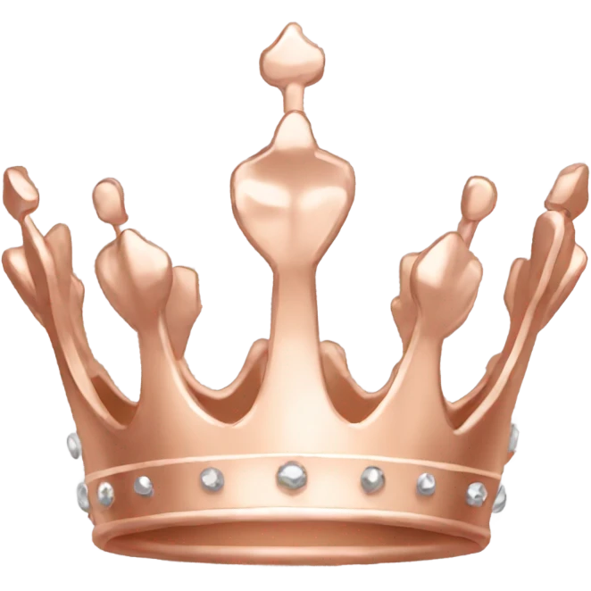 Rose gold crown  emoji