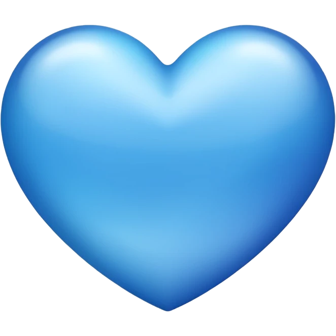 blue heart with a gradient emoji