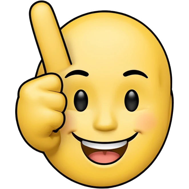 Smiling face with middle finger emoji | AI Emoji Generator