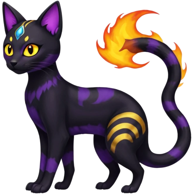 Bastet-Umbreon-Salandit-fusion emoji