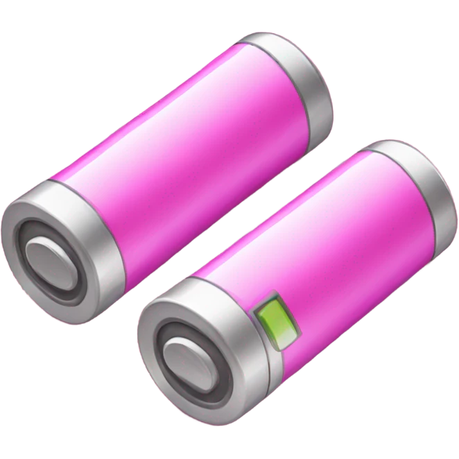Batteries in pink  emoji