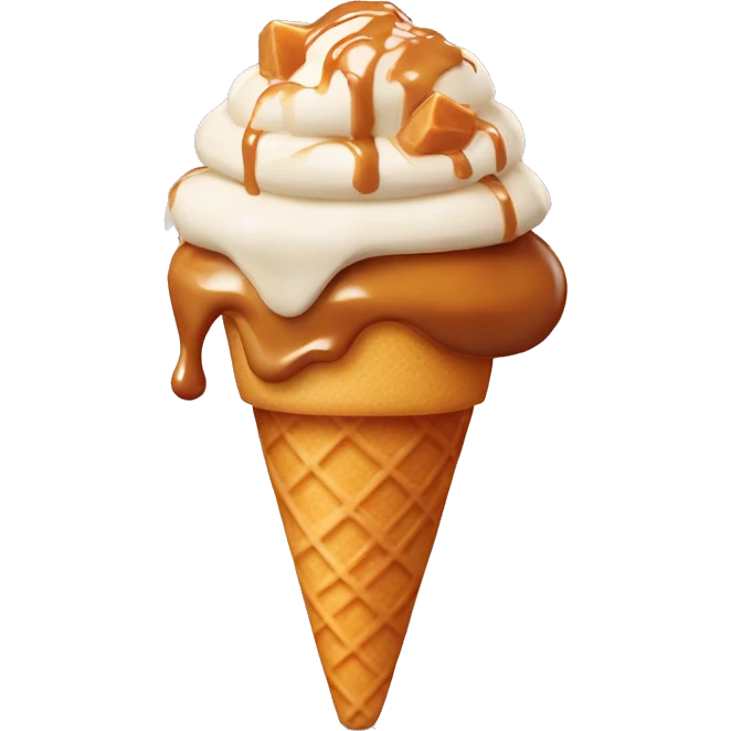 dulce de leche GRANIZADO HELADO emoji