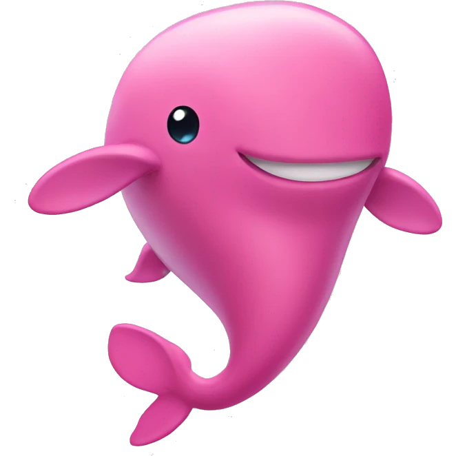 Pink whale emoji