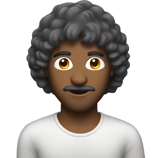 a man with wigs emoji