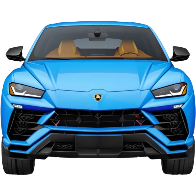 lamborghini urus de face bleu emoji
