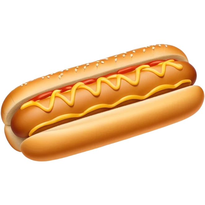 plain hotdog bun, no filling emoji