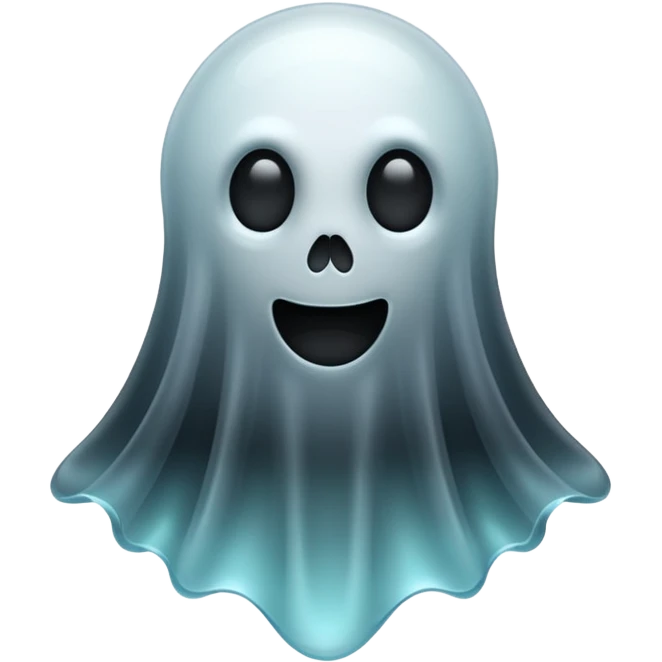 Dead ghost, black emoji