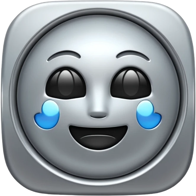 generate me a metalic patent emoji