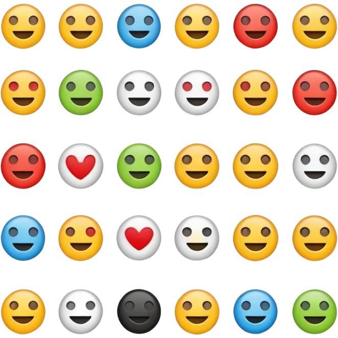 Vector minimalistic icons emoji