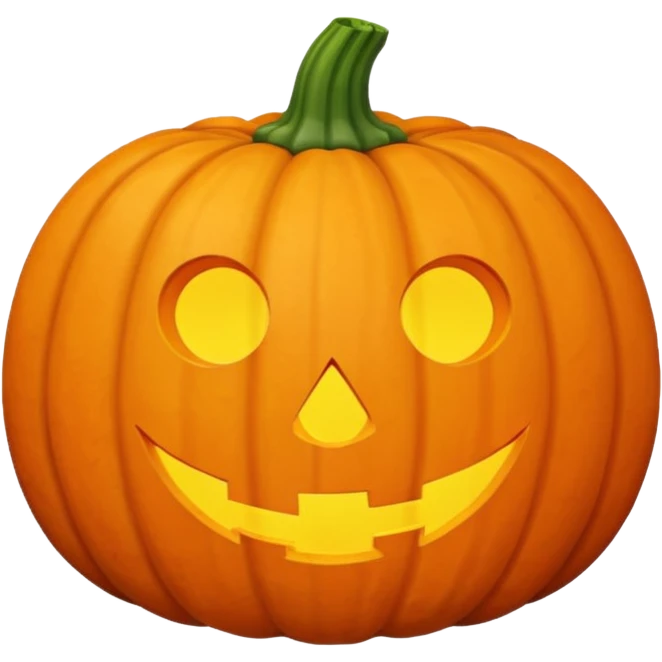 simple pumpkin emoji