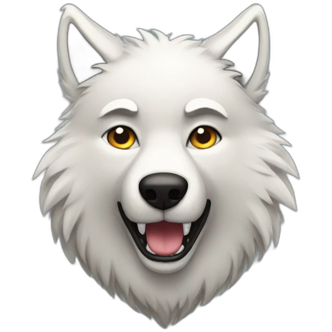 Furry wolf emoji
