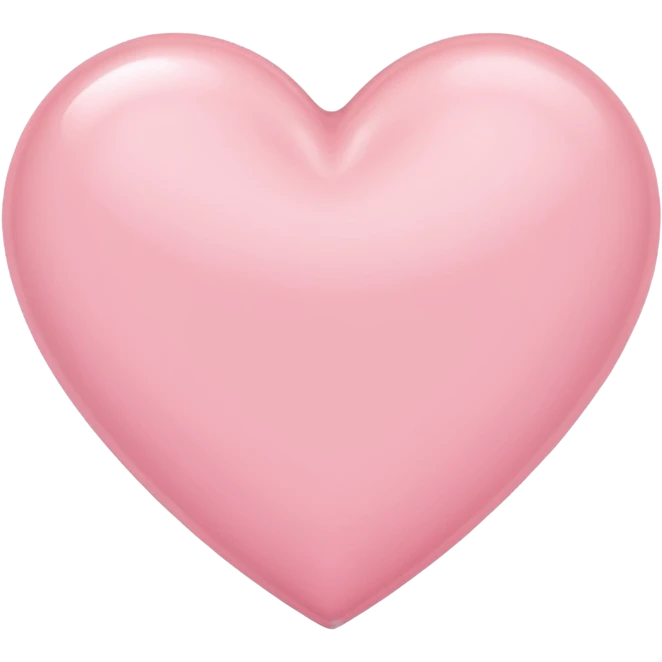 Light pink heart emoji