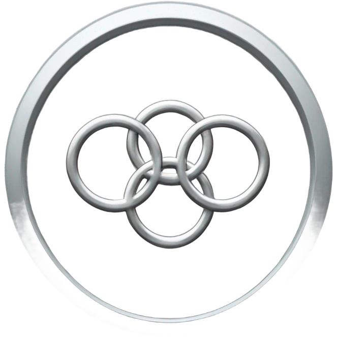 Silver olympic rings emoji