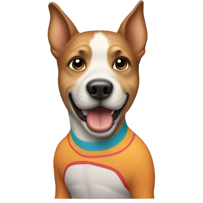Dog with surfboard emoji