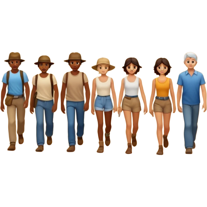 The israelites crossing the wilderness emoji