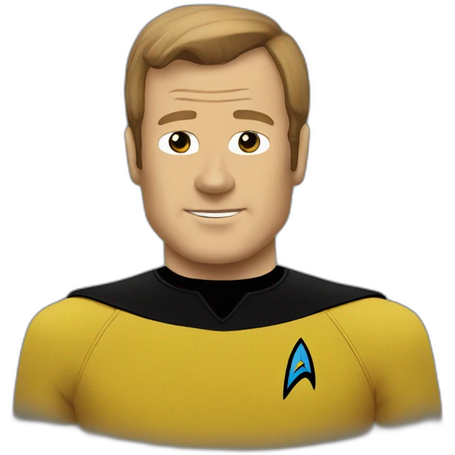 Captain Kirk star trek emoji