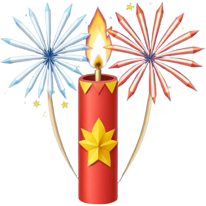 Fire crackers emoji