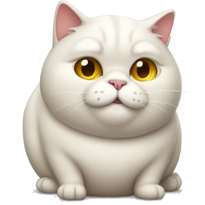 Fat drunk cat emoji