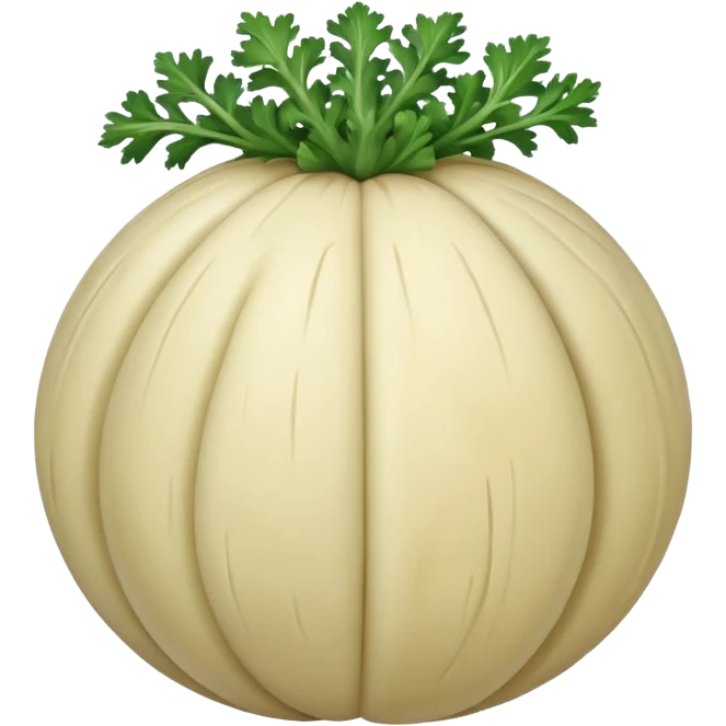 celeriac without green part and without eyes emoji