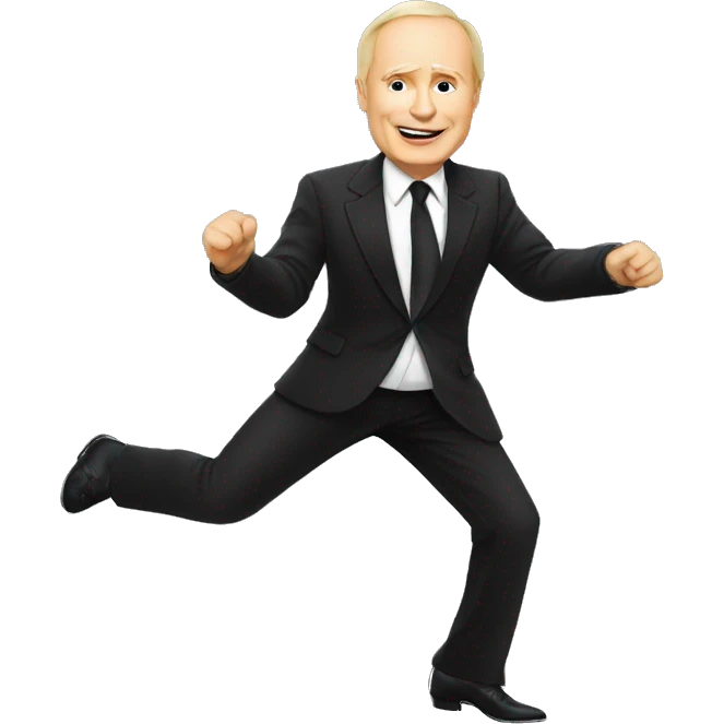 Vladimir Poutine qui danse la salsa emoji