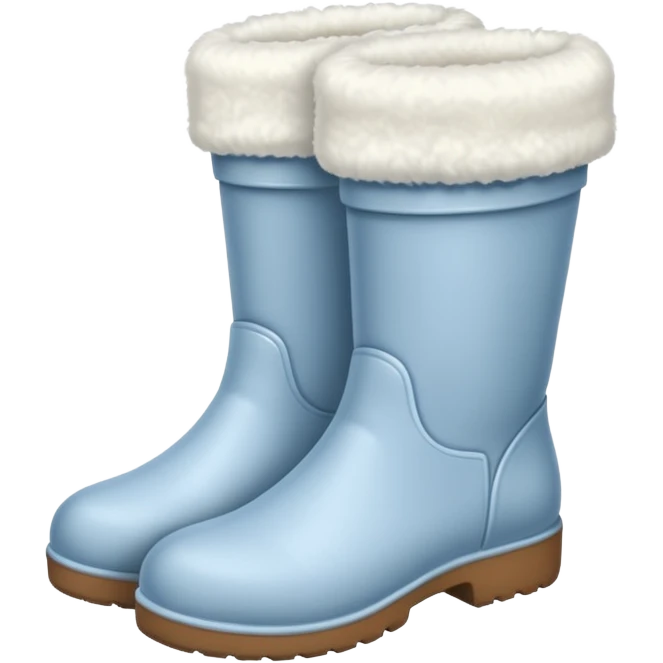 A White felt boots emoji