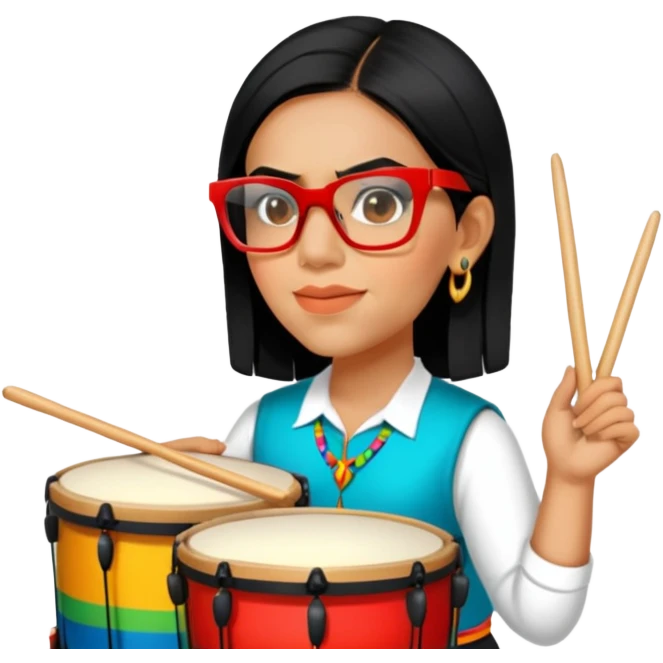 Festive Drummer emoji