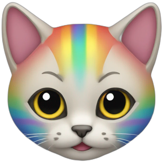 Gato arcoiris  emoji