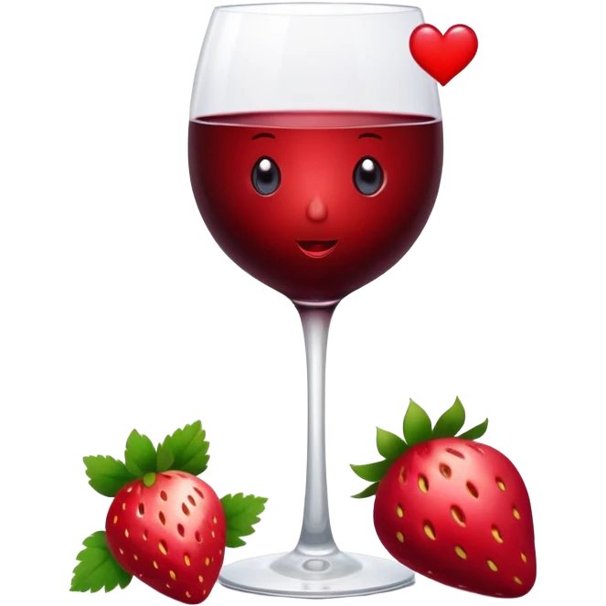 🍷🍓😳♥️🌹 emoji