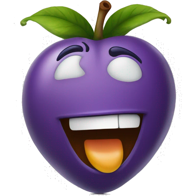 orane fruit with cure face jumping up and down emoji