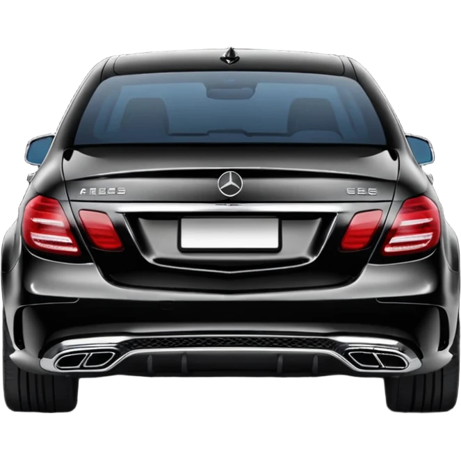 Mercedes e63s w212 black back emoji