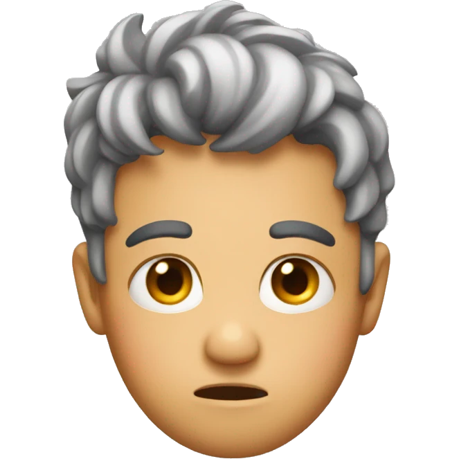 nervous blushing emoji