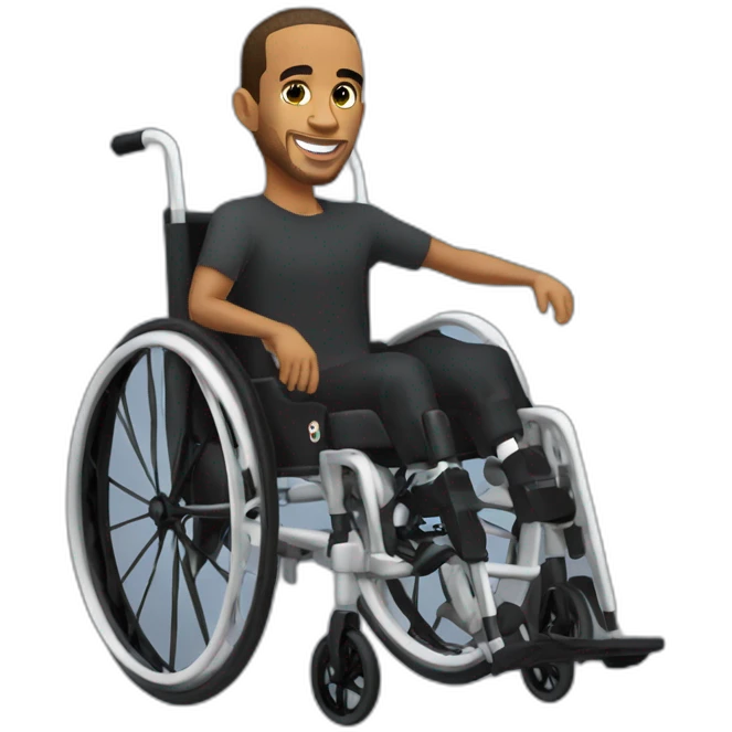 Lewis hamilton wheelchair emoji