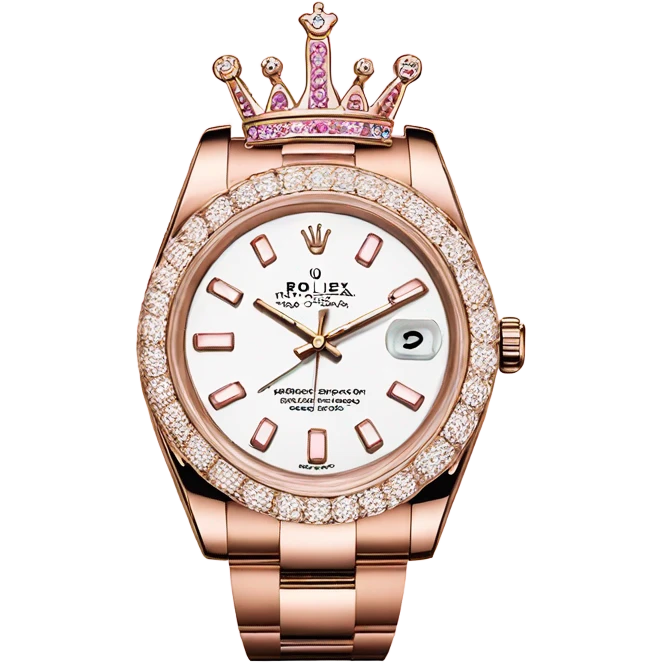 pink rolex crown  emoji