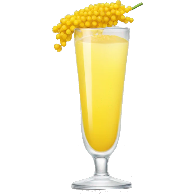 Crying mimosa drink emoji