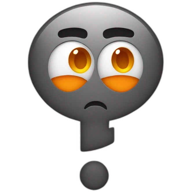 An exclamation mark whose color is orange emoji