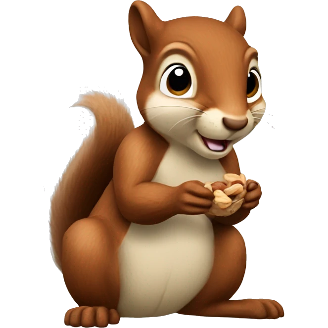 squirrel eating nuts emoji