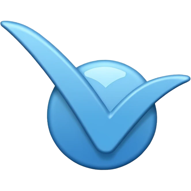 Mavi tik emoji