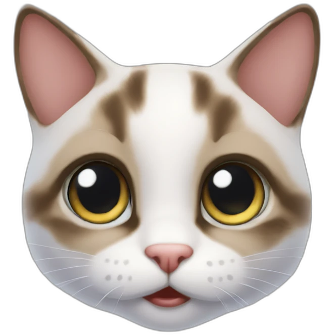 surprising and looking up real small cat face emoji