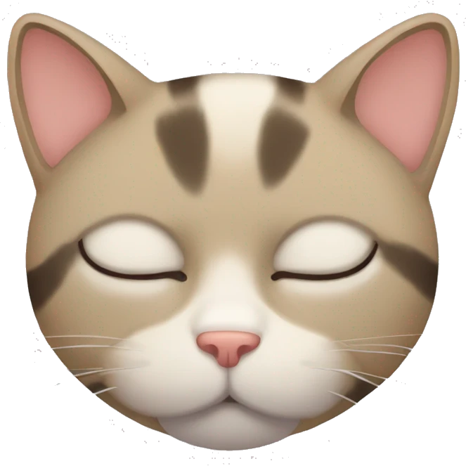 Sleepy cat emoji